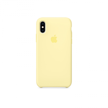 funda amarilla suave iPhone xs silicona apple