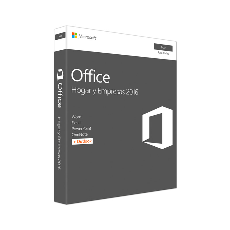Licencia Microsoft Office Hogar y Empresas 2016 Mac | Sicos Donostia
